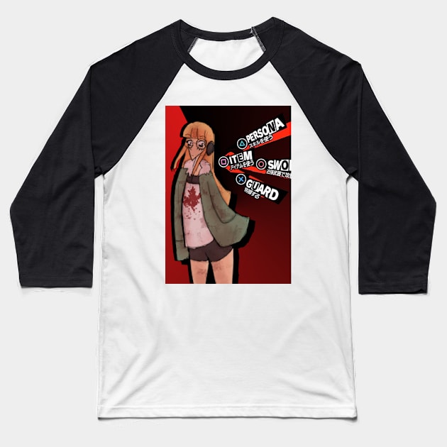 Futaba Sakura Persona 5 Art Print Baseball T-Shirt by nhitori